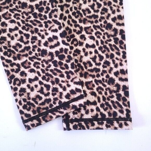 Zyia Active Womens 7/8 Cheeky Leopard Ruched Leggings Pants Size 8 10 - Picture 5 of 11